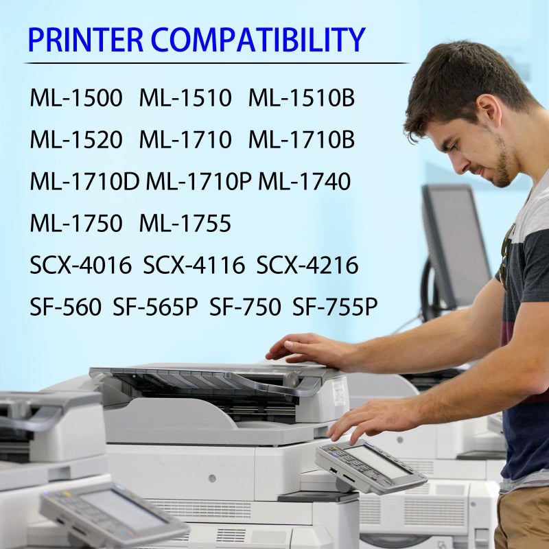 SuperInk Compatible Toner Cartridge Replacement for Samsung ML-1710 ML1710 ML-1710D3 ML-1740 ML1740 ML-1500 ML-1510 ML-1510B ML-1710 ML-1710B ML-1710D ML-1710P ML-1750 ML-1755 (Black, 1-Pack) - Image 2